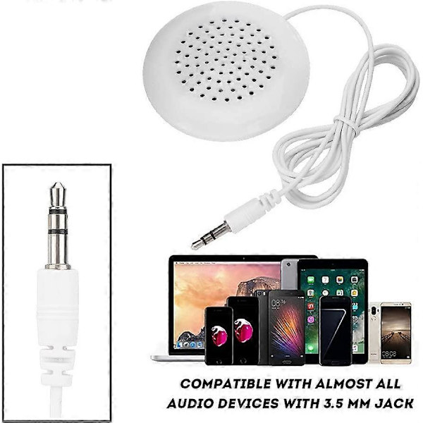 Högtalare under kudden; Pillow Talk Sleep eller Hypnoshögtalare med 3,5 mm jack