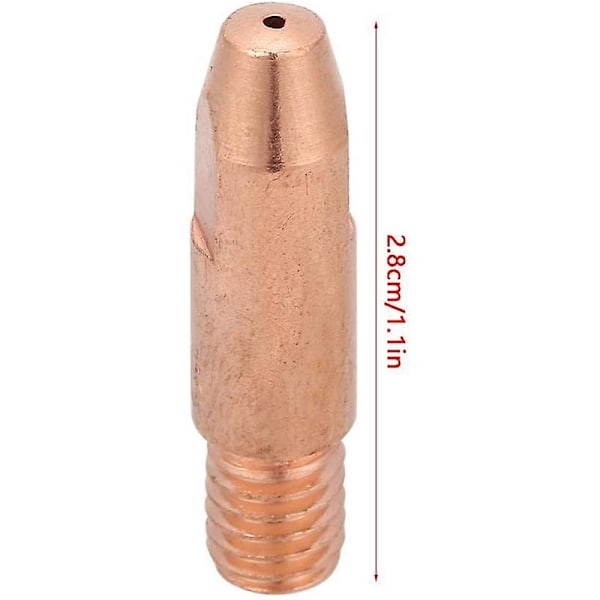 20 st 24KD Kontakt Spetsar MIG Brännare Förbrukningsvaror MIG Svetsbrännare Svets Spets 0,8 mm