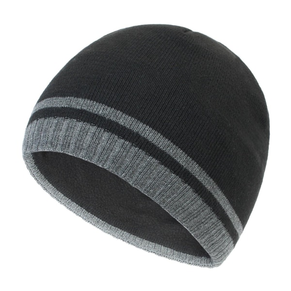 2023 Talvivillalakkin cap pehmustettu lämpimänä pitävä neulottu hattu miesten ulkopyöräilyurheiluhihainen cap Black