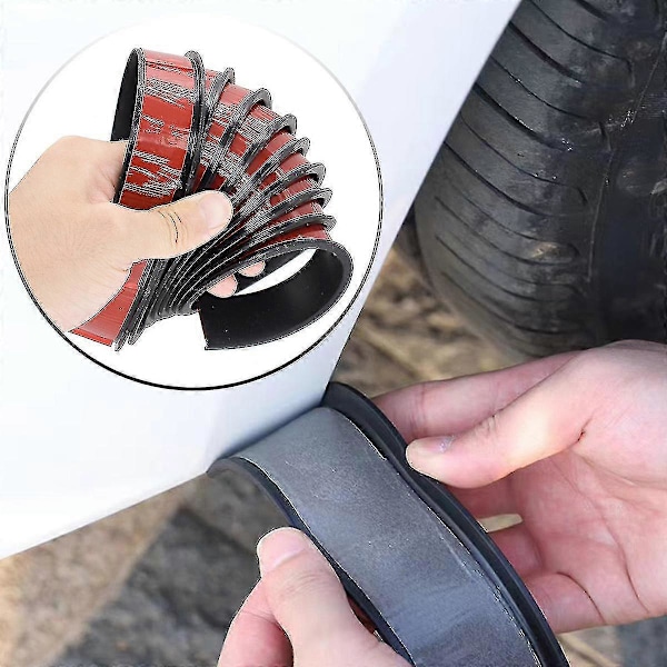 2024 Nya Universal Fender Flares Bil Hjulbågar Ving Expander Arch Eyebrow Mudguard Lip Karosseri Kit Skydd Cover Mud Guard Tillbehör