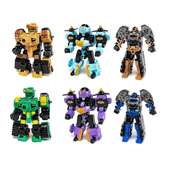 Transformerbil Robot Mecha Super Change God of War Tank Flygplan Modell Cartoon Leksaker Pussel Barn Pojkar Fighter Purple