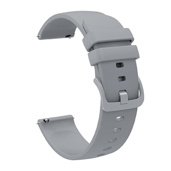 SKALO Silikonrem til Amazfit Bip/Bip U/Bip U Pro/Bip S - Flere farger Grå Grey grå