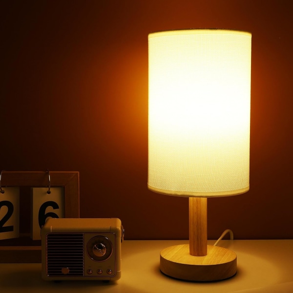 Hvit lampeskjerm - Liten lampeskjerm i lin, E27 lampeskjermer for bordlamper, gulvlamper, nattbordslamper, vegg