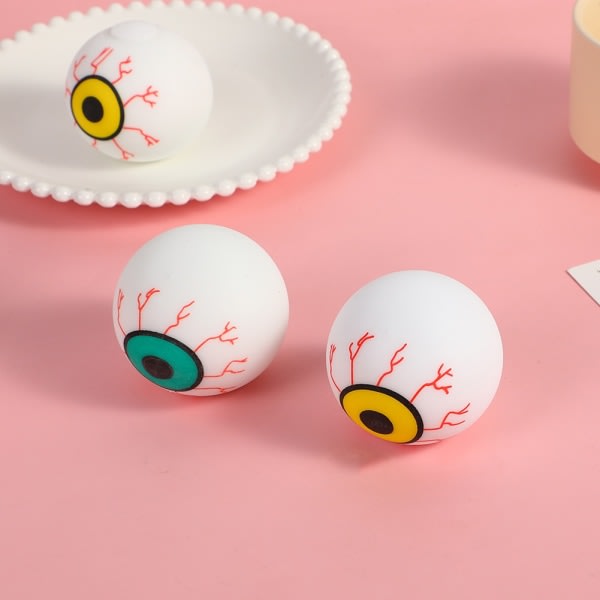 3D-ögonglobformad dekompressionsboll för barn Klämögonbollleksaker Dekompressionsleksaksboll – perfekt som visat