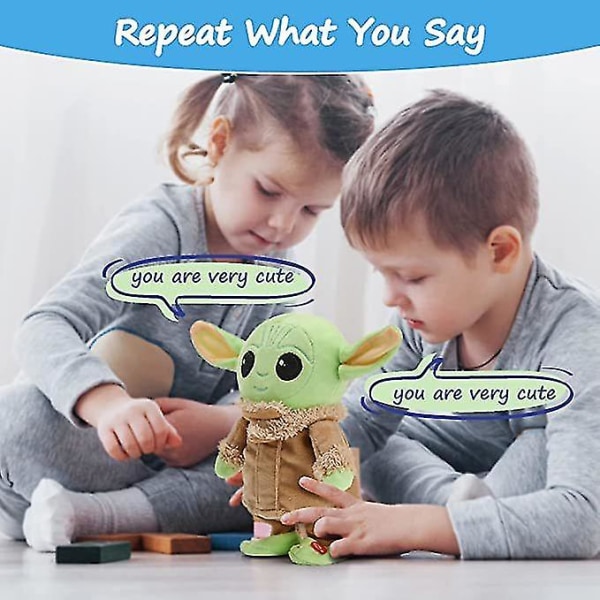 Elektrisk Alien Baby Yoda Plys Interaktiv Dukke Til Børn Drenge Piger Gaver