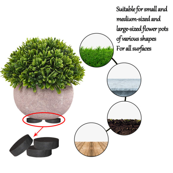 24pcs plant pot feet for outdoor flower pot feet invisible plant