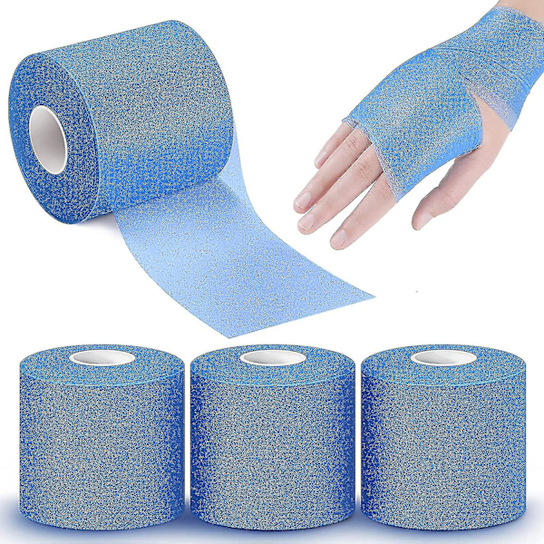 3 stk. Atletisk Forbind Tape til Sport Forbind Tape 2,75 tommer x 30 yards blue