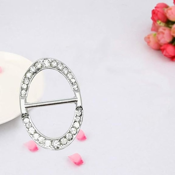 Sjalspänne Inlagd Rhinestone Spänne Halsduksspänne Sjalspänne Klämma Sjal Dekorationsspänne för Din Familj Vänner Älskare