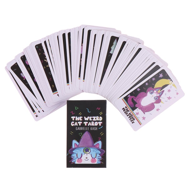 The Weird Cat Tarot -korttipakka Oraakkeli Kortti Ennustaminen Arvontapakka yksi koko