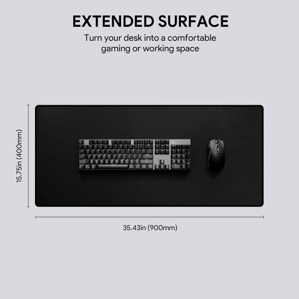 Musmatta Xxl Gaming Mousepad, stor 900x400x4 Mm, stor skrivbordsmatta, bordsmatta Style 1