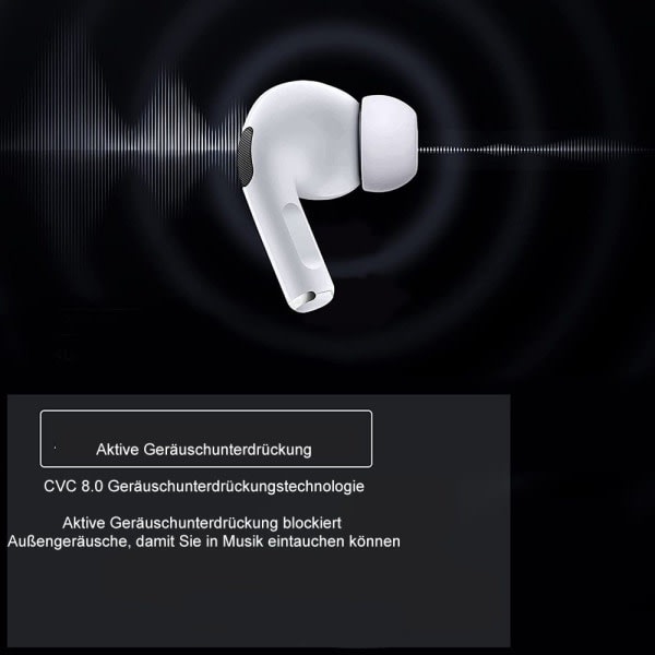 Bluetooth in-ear hörlurar, trådlösa hörlurar, för iPhone och Android