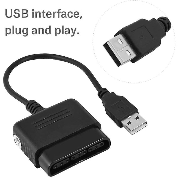 Kontrolladapter Playstation 2 till USB kompatibel med Playstation 3 och PC