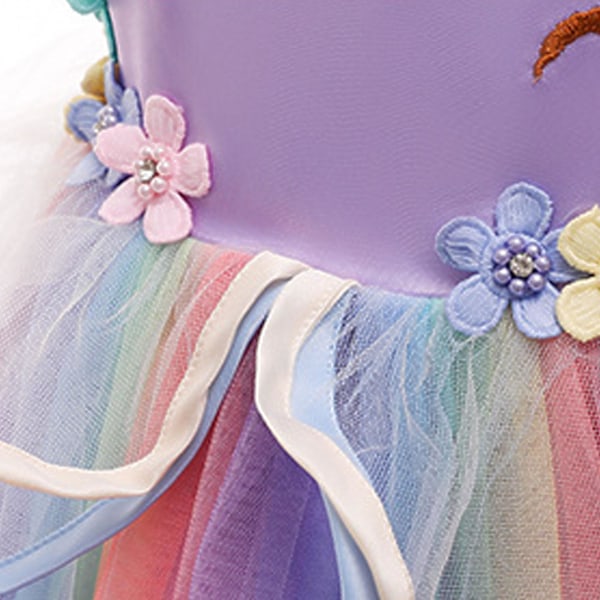 Prinsessa Tyttöjen Mekko Juhlamekko Sateenkaari Pitsi Juhlapuku Erikoistilaisuuksiin Prom White 110