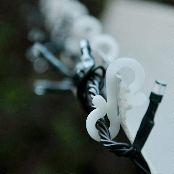 50 st Hängande Krokar Clips för Julgransprydnad Ljusslingor Inomhus/Utomhus 1 50Pcs