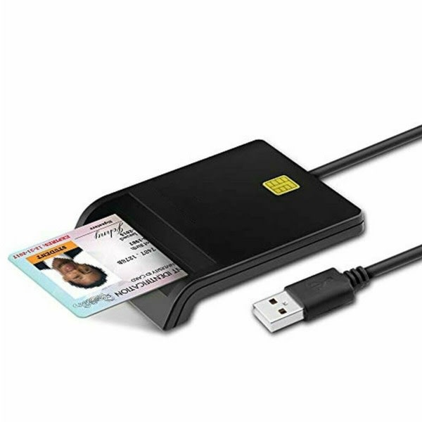 USB 2.0 Chip Card Reader ID SIM-kortläsare ID-kortläsare Bärbar