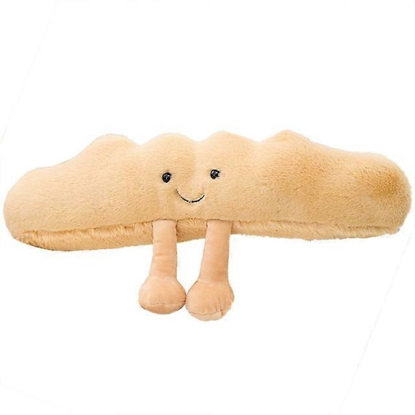Sød Plys Croissant Legetøj Udstoppede Simulation Mad Brød Blød Dukke Børnelegetøj Soveværelse Søvn Piger Fødselsdagsgave Udstoppede Dyr baguette 32x9cm