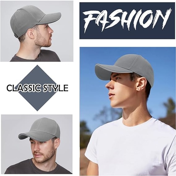 Enkel Baseball Caps Mænd - Reflekterende Baseball Hat Sommer Solbeskyttelse Justerbar Casual Peak Caps Sport Unisex