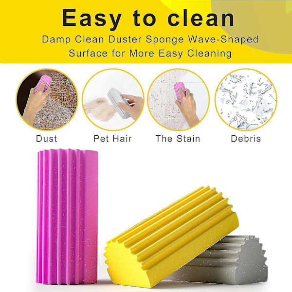 Damp Duster 4-pakkia (Taianomainen pölynpoistokangas) Gray 4pcs