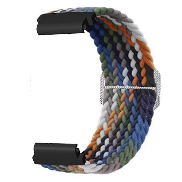 Joustava Nylon-kellohihna Urheiluranneke Garmin Fenix 7S / 6S / 5S:lle, 20 mm PC-liittimellä Denim