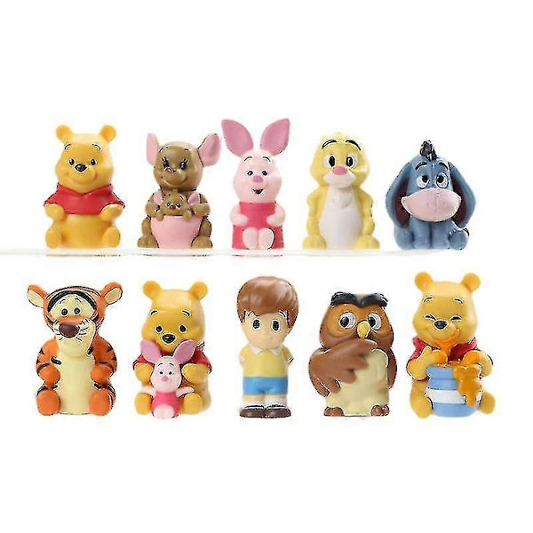 10 Stykker Børnelegetøj, Bordpynt Af Winnie The Pooh Børnelegetøj, Den Bedste Gave Til Børn