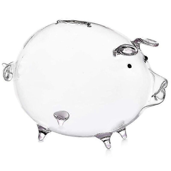 Sparbössor Pengaburkar Gris Spargris Pengalådor Myntsparlåda Söt Transparent Glas Souvenir Födelsedag Julklapp