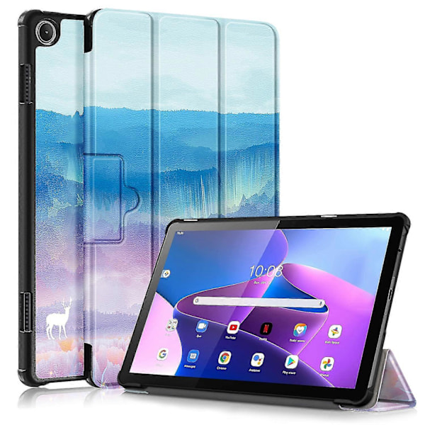 Læder Smart Tablet Etui Til Lenovo Tab M10 10.1 3. Gen Dream Deer