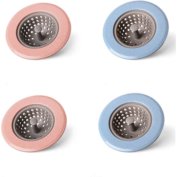 4pcs Silicone Sink Drain Strainer For Kitchen