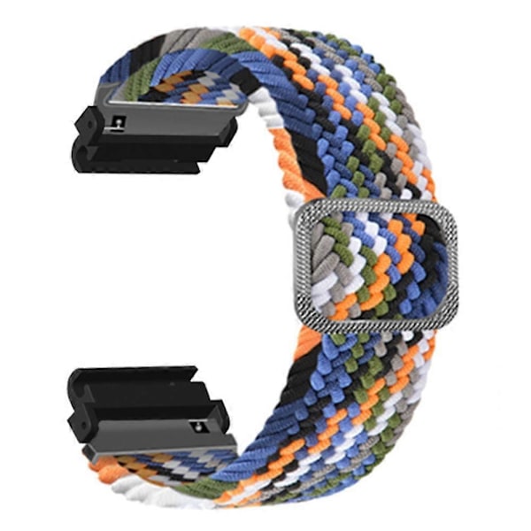 Joustava Nylon-kellohihna Urheiluranneke Garmin Fenix 7S / 6S / 5S:lle, 20 mm PC-liittimellä Denim