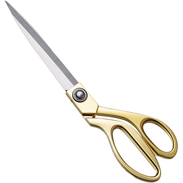 10,5'' Sølv Rustfrit Stål Skarpe Skræddersakse Tøj Saks Grill Klip Justerbar Køkkensakse Stof Heavy Duty Gold