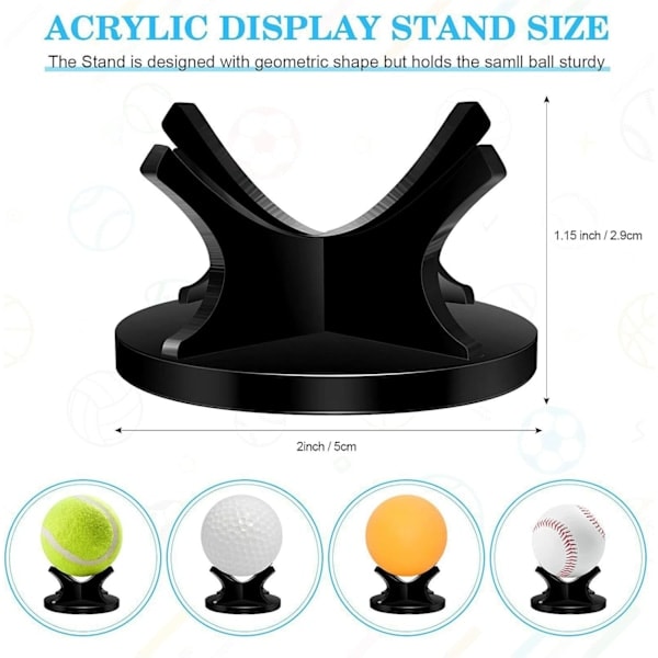 Akryl boldstativ | Transparent baseball-displaystativ | Souvenir Keepsake Showcase Sports Bold Elegant Sengekantsarrangør