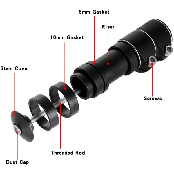 INF Extender cykelstyr Sort