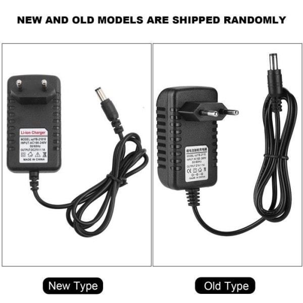 Sonew Litiumbatteriladeradapter 21V/1A Tykk kobberkjerne Li-ion laderadapter Batterilader