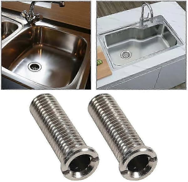 2-pack Diskbänksfästen Tillbehör Diskbänkskorg Skruvar 45mm Avloppsbyte Diskbänkskorg Sil Skruvar