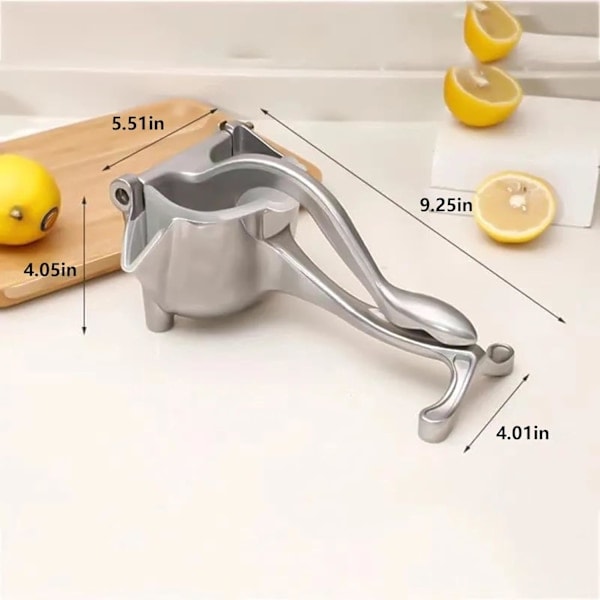 Manuel Frugtpresser, Håndpresset Citruspresser, Robust Aluminiumlegerings Håndholdt Juicer - (1 stk)