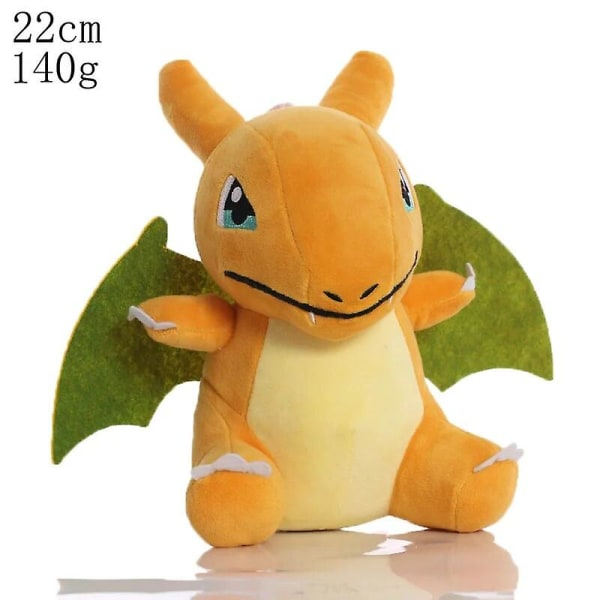 Nye 11-28cm serie plys legetøj Mew Larvitar Eevee Anime figurer dukke vedhæng børn Kawaii fødselsdagsgaver julepynt (FMY Charizard B