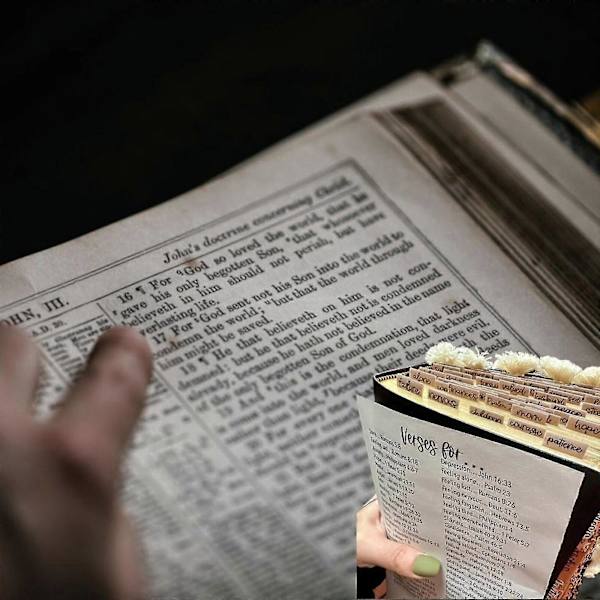 2024 Nya Bönebibelflikar - Bibelflikar för Kvinnor & Män Beige