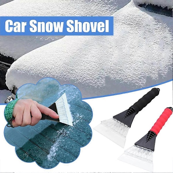 Snöskyffel för bil med gummihylsa och isskrapa