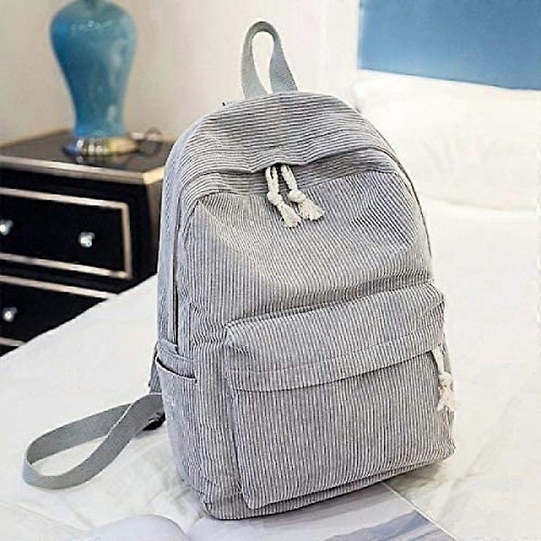 Ryggsäck i mjukt tyg, ryggsäck för kvinnor, manchesterdesign, skolryggsäck för tonårsflickor, randig ryggsäck för kvinnor style182