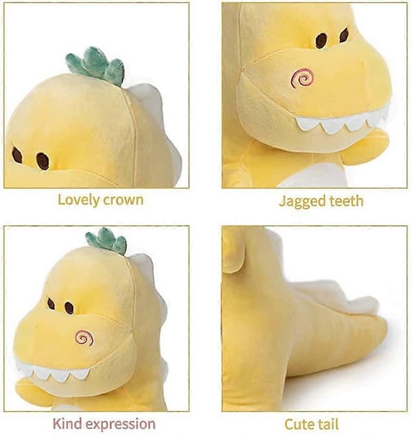 Söpö Dinosaurus Pehmeä Pehmolelu Vihreä Yellow