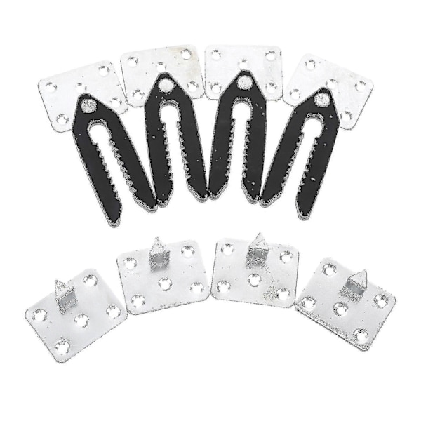 4 stk. Sofa Beslag Alligator Klemmer Sofa Forbindelsesbeslag Sofa Connector Beslag Sektions Sofa Klemmer