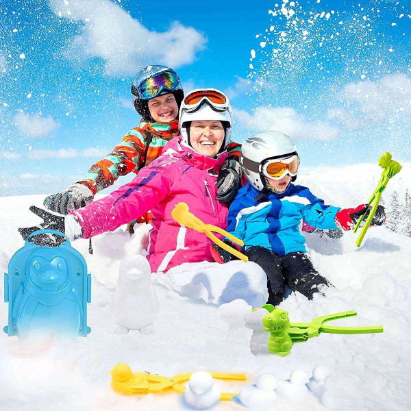 Snelegetøjssæt 5 stk. Værktøj Snelegetøj Børn Vinter Udendørs legetøj Sneboldklemme Snespil til børn og voksne