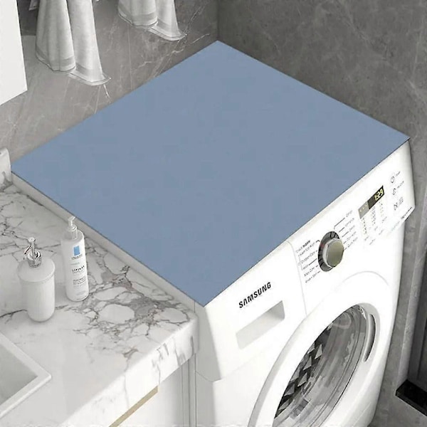 Halkfri Badrumsmatta Dammtät Ugnspad Praktiskt Tvättmaskinskydd Bord blue 40x50cm