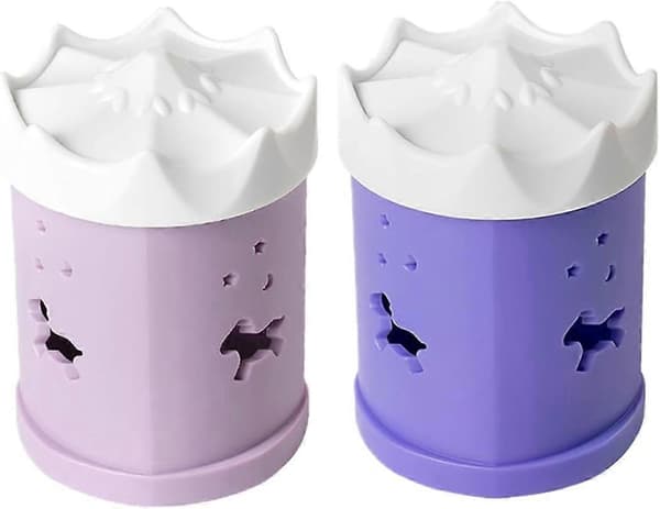 2 stk. Æske til opbevaring af skønhedsøæg, mini makeup tilbehør, mini mixer makeup holder, makeup æggeetui stander