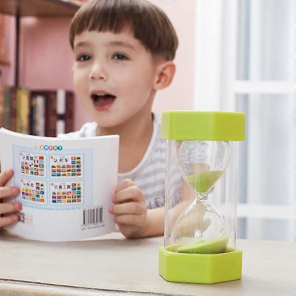 Tidsglas 30 Minutter Sandur Ur Plastik Sandglas Green 30 Minutes