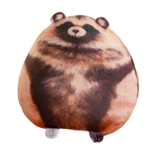 Plush Dukke Stoppet Dyr Figur Dekorative Bursdagsgaver Pute Puter for Stue Studie Fest Favoritt Barn Gutter Jenter raccoon 25cm