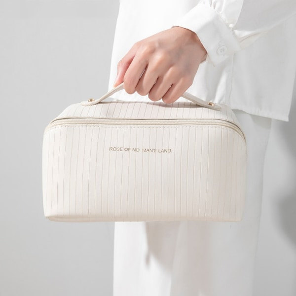 Rymlig necessär / sminkväska beige beige