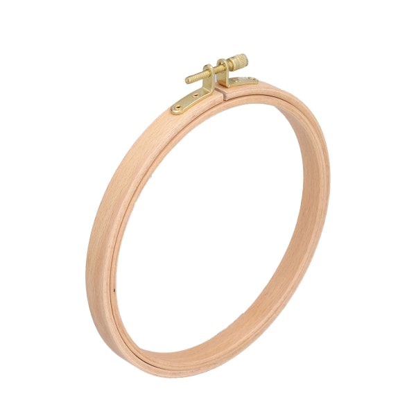 Rund tresylindring for brodering, multifunksjonell, tykk broderiramme for brodering, korssting, sying