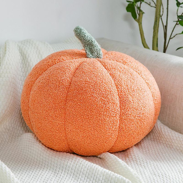 Pute med gresskar-design til høst og Thanksgiving - 3D gresskar-pute, pute til sofaen, hjemmedekorasjon til soverom, sofa og lenestol, 30 cm Color 4