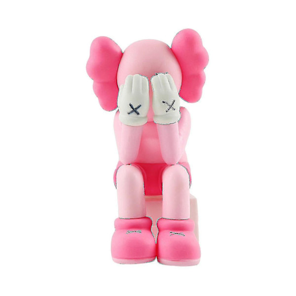 Kasvoja Peittävä Persoonallisuusmallilelu Lahja Luova Kestävä Toimintahahmo Pink KAWS