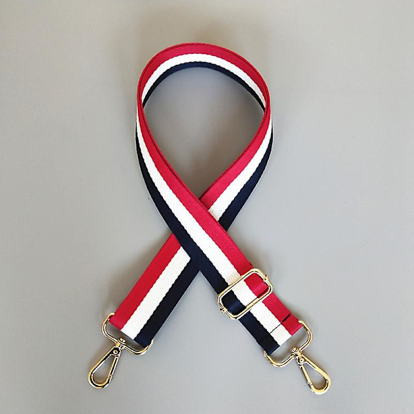 Laukun hihnan vaihto, olkahihna, ristihihna, raidallinen vaihtovyö brown white gray